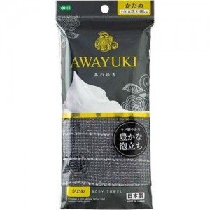 OHE AWAYUKI Массажная мочалка "Увлажняющая пена", жесткая, серая, 28Х100 см. OHE AWAYUKI Массажная мочалка "Увлажняющая пена", жесткая, серая, 28Х100 см.