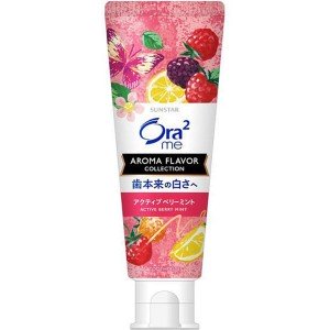 Sunstar Ora2 me Aroma Flavor Зубная паста для белоснежных зубов и удаления налета, вкус ягод и мяты, 130 гр